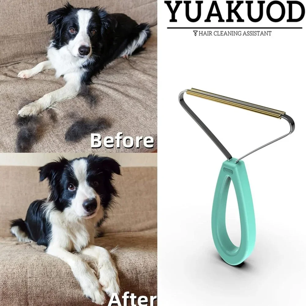 YUAKUOD Pet Hair Remover, Special Multi Fabric Edge and Carpet‎ Scraper